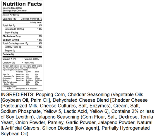 Jalapeno & Cheddar Popcorn